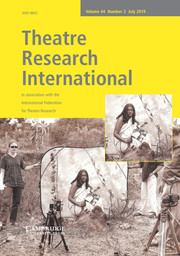 Theatre Research International Volume 44 - Issue 2 -
