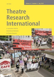 Theatre Research International Volume 47 - Issue 2 -