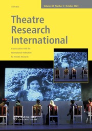 Theatre Research International Volume 48 - Issue 3 -