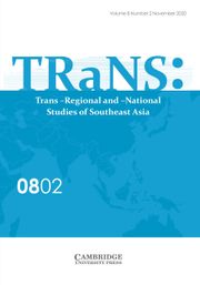 TRaNS: Trans-Regional and -National Studies of Southeast Asia Volume 8 - Issue 2 -
