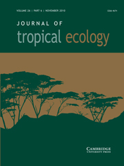 Journal of Tropical Ecology Volume 26 - Issue 6 -