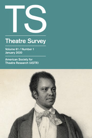 Theatre Survey Volume 61 - Issue 1 -