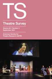 Theatre Survey Volume 62 - Issue 3 -