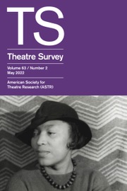 Theatre Survey Volume 63 - Issue 2 -