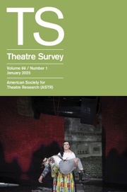 Theatre Survey Volume 66 - Issue 1 -