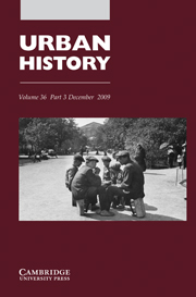 Urban History Volume 36 - Issue 3 -