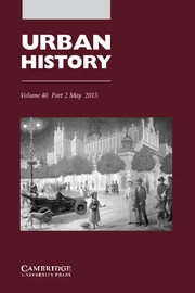 Urban History Volume 40 - Issue 2 -