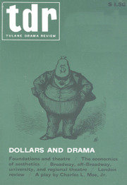 TDR Volume 10 - Issue 1 -  Dollars and Drama