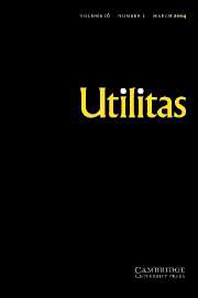 Utilitas Volume 16 - Issue 1 -