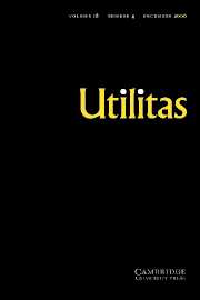 Utilitas Volume 18 - Issue 4 -