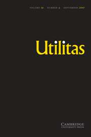 Utilitas Volume 19 - Issue 3 -