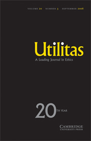 Utilitas Volume 20 - Issue 3 -