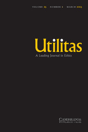 Utilitas Volume 25 - Issue 1 -