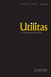 Utilitas Volume 25 - Issue 2 -