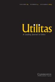 Utilitas Volume 25 - Issue 4 -