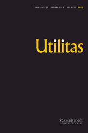 Utilitas Volume 31 - Issue 1 -