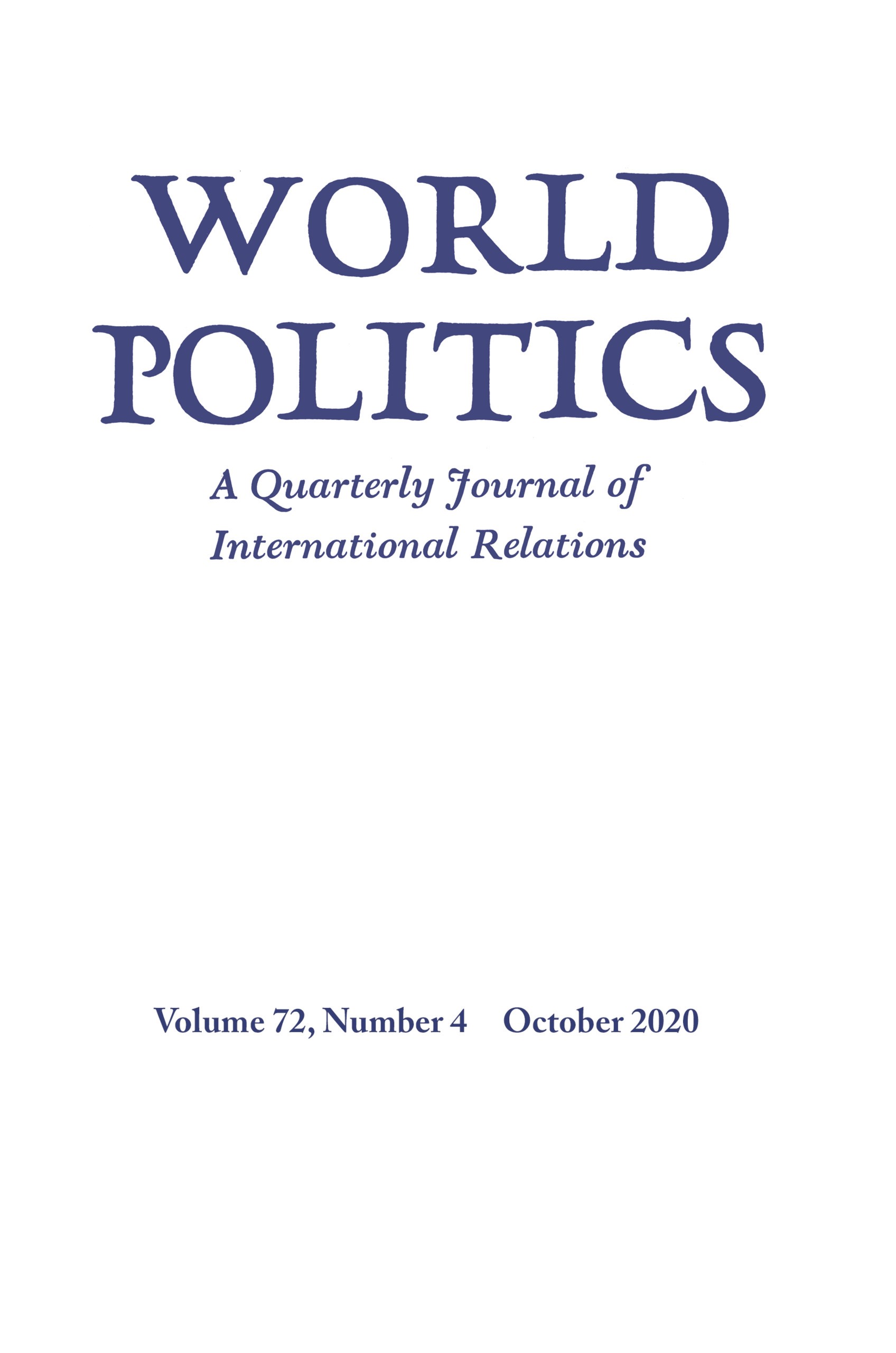 world politics literature review