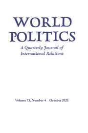 World Politics Volume 73 - Issue 4 -