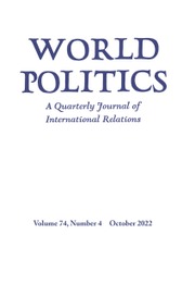 World Politics Volume 74 - Issue 4 -