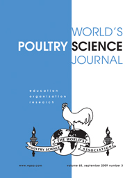 World's Poultry Science Journal Volume 65 - Issue 3 -