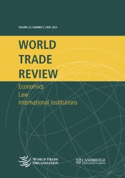 World Trade Review Volume 22 - Issue 2 -