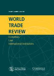 World Trade Review Volume 2 - Issue 2 -