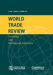 World Trade Review Volume 2 - Issue 3 -