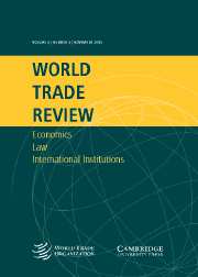 World Trade Review Volume 4 - Issue 3 -