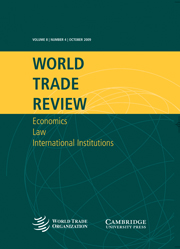 World Trade Review Volume 8 - Issue 4 -