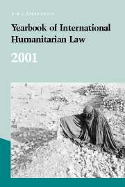 Yearbook of International Humanitarian Law Volume 4 - Issue  -