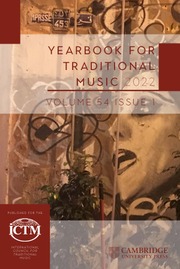 Yearbook for Traditional Music Volume 54 - Issue 1 -