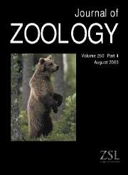 Journal of Zoology Volume 260 - Issue 4 -